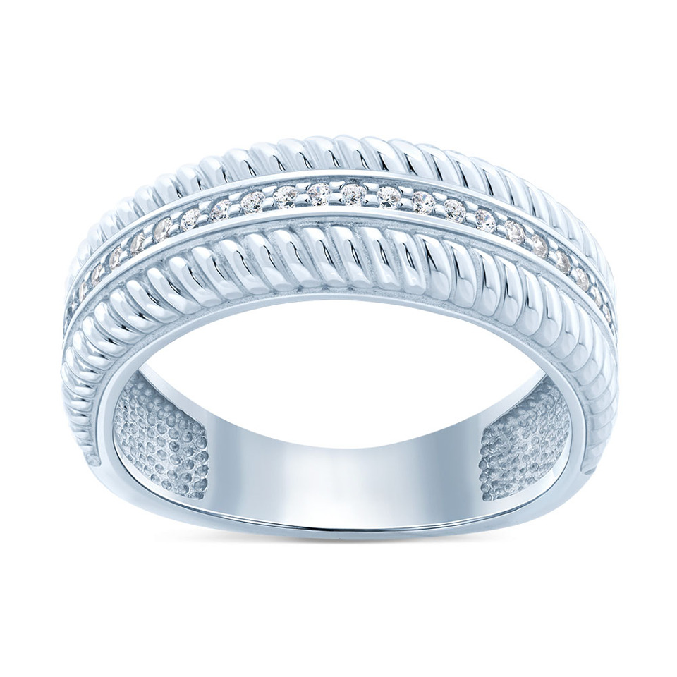 Sterling Silver Chain Band Ring